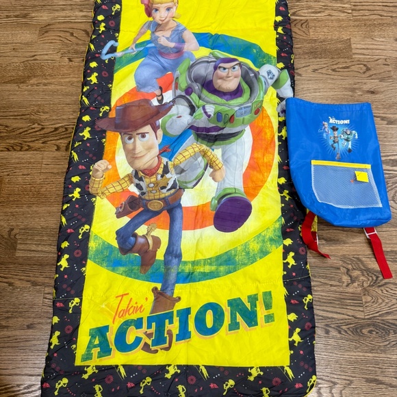 Disney Pixar Toy Story Sleeping Bag + Backpack Carry Case NEW Buzz Woo… - Picture 2 of 8